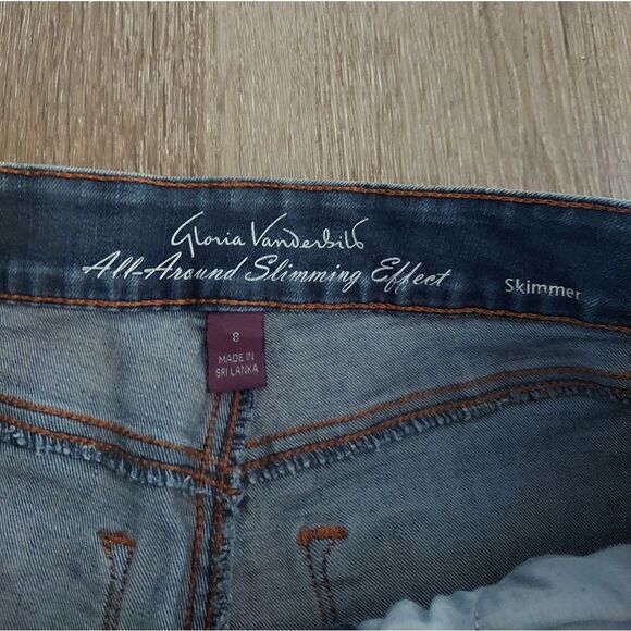 Gloria Vanderbilt Jeans Womens Size 8 Denim Stretch Skimmer Slimming - Picture 2 of 7